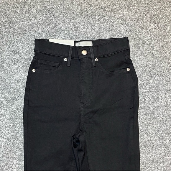 NWT Everlane The Way-High Skinny Crop Jeans Womens Size 25 Black Stretch - Picture 2 of 14